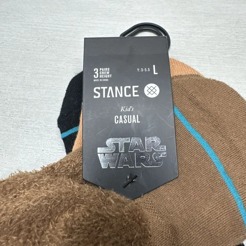 Stance Star Wars Kids Youth Casual Socks Pack Darth Vader Chewbacca Ewok